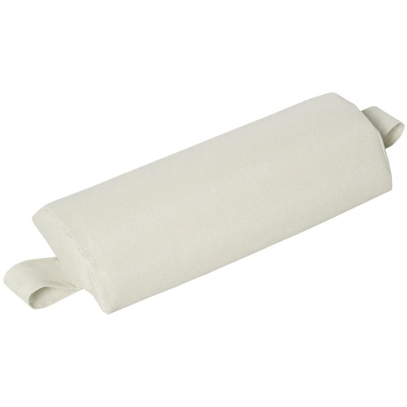 Outsunny Espreguiçadeira Reclinável com Encosto Ajustável em 5 Posições e Apoio de Cabeça Removível Acolchoado Alumínio Textilene  para Jardim Terraço Varanda 171x64x82 cm Bege