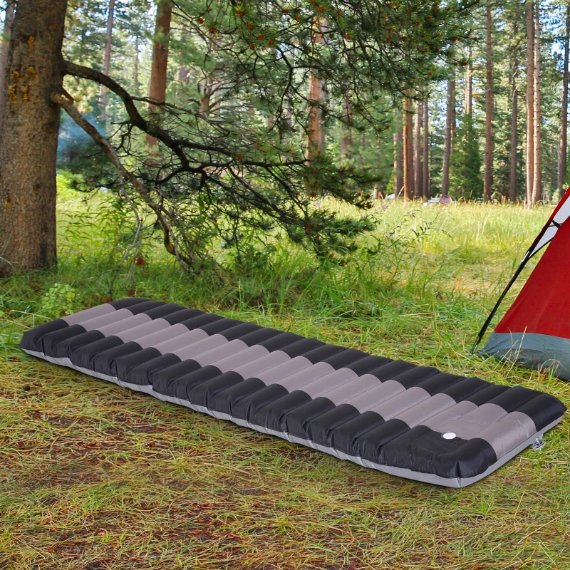 Outsunny Colchão Inflável Cama De Ar para o Acampamento de Viagem Portátil  grossor 12 cm
