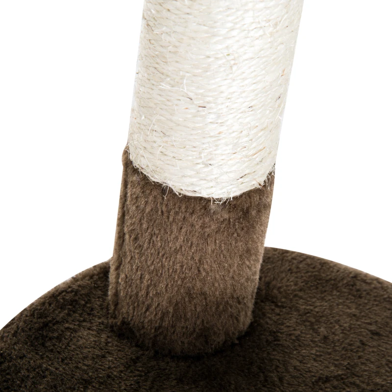 PawHut Árvore para gatos com Plataformas coberto de pelucia Sisal 48,5x48x69 cm