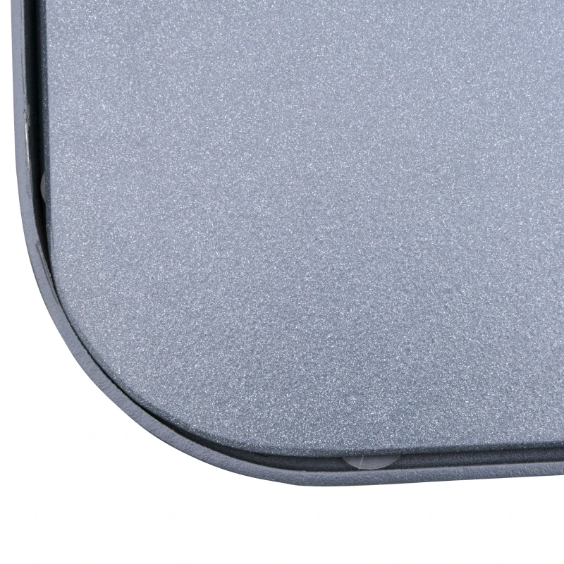 Outsunny Conjunto de Móveis de Jardim 2 peças: 1 Mesa, 2 Cadeiras 1 Sofá com almofadas Decorativas para terraço e pátio exterior Preto e cinza