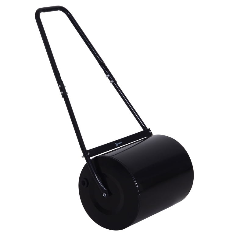 Outsunny Rolo de jardim 30L de aço preenchido com água ou areia 32x40cm Cabo destacável