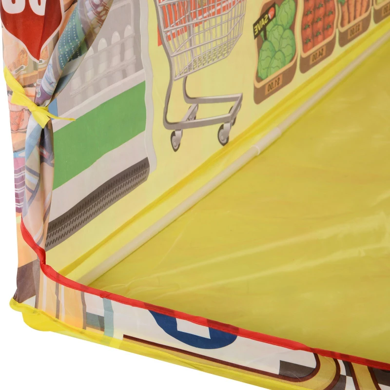 HOMCOM Supermercado para as crianças brincarem Zona Infantil Fácil de Montar Presente para Crianças 93x69x103cm 0,75 kg