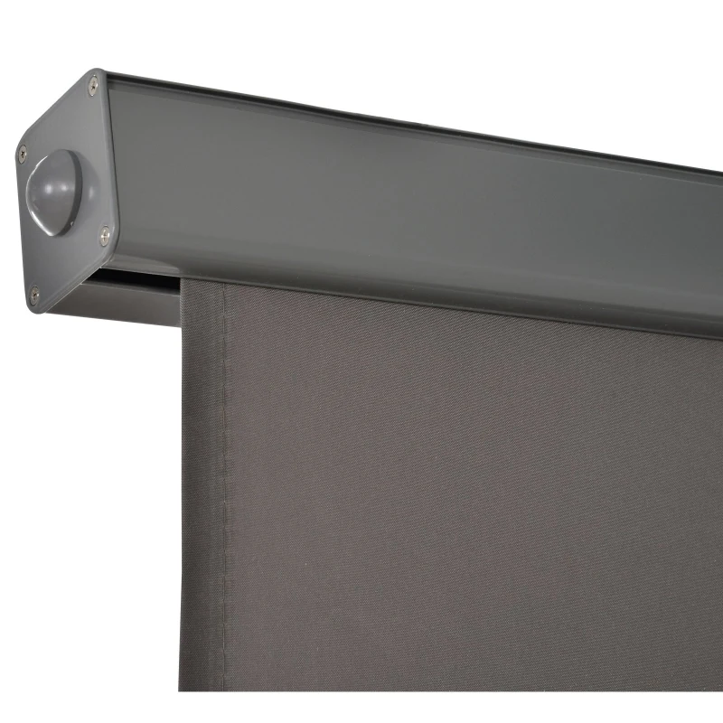 Outsunny Toldo Vertical de Parede com Alça para Sombra e Privacidade 160x250 cm Cinza