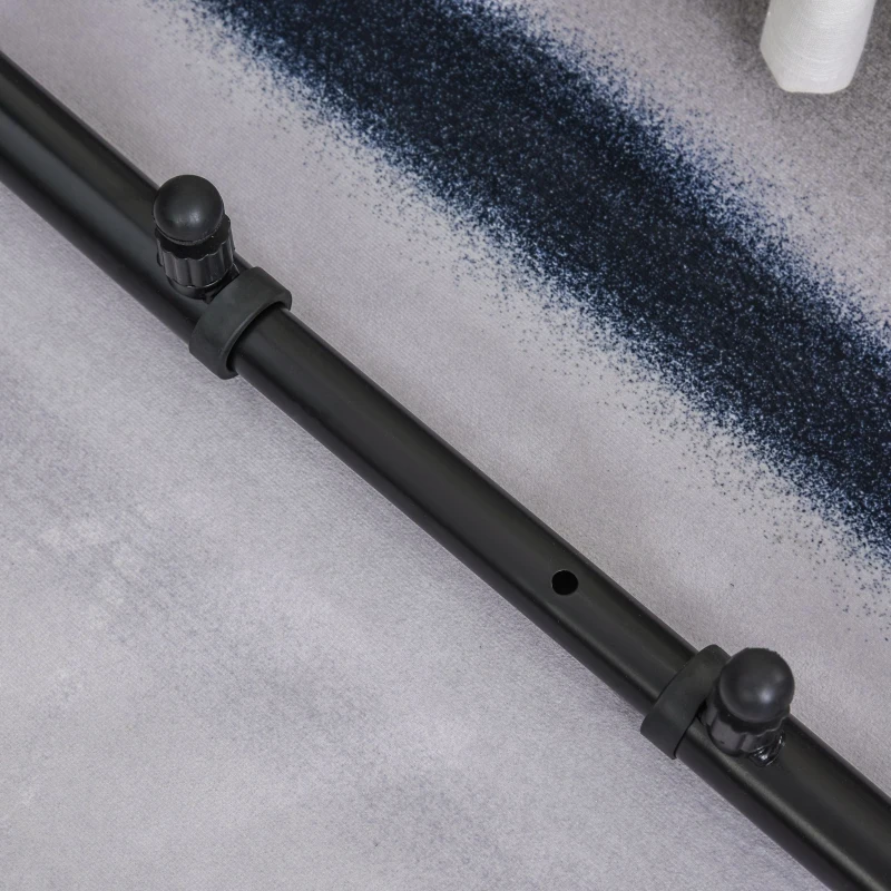 HOMCOM barras paralelas Largura ajustável para treino com alças de aço antiderrapante 89-99x62x72 cm Preto