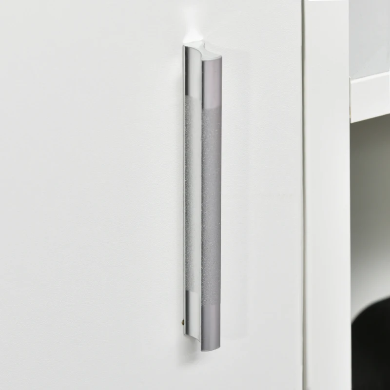 HOMCOM Móvel de TV para Televisores de até 60” Móvel de Sala de Estar Moderno com Armário 3 Compartimentos 120x40x55cm Branco