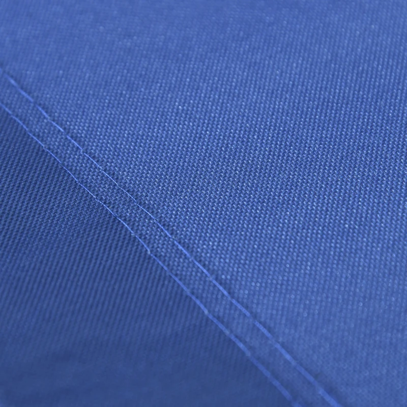 Outsunny Espreguiçadeira de Jardim Reclinável e Dobrável com Orifício de Leitura Apoio para Cabeça e Encosto Ajustável em 4 Níveis para Praia 182x56x24,5 cm Azul