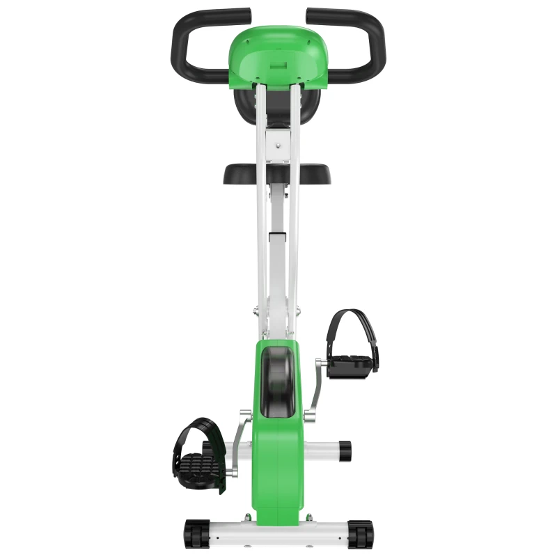 HOMCOM Bicicleta estática  para exercícios profissionais  Altura ajustável 43x97x109 cm Verde