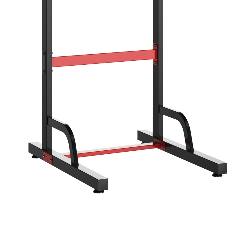 HOMCOM Barra de Dominadas Aço ajustável em altura 94x80,5x180-230 cm Preto