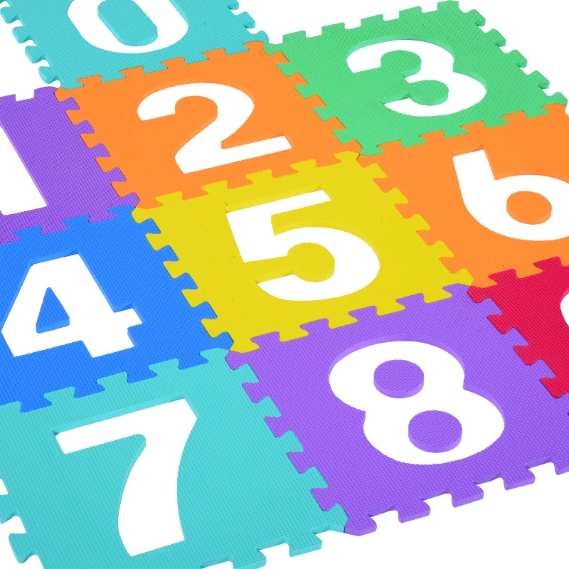 HOMCOM Tapete Puzzle Espuma EVA 0.93 m2 Cores Variadas