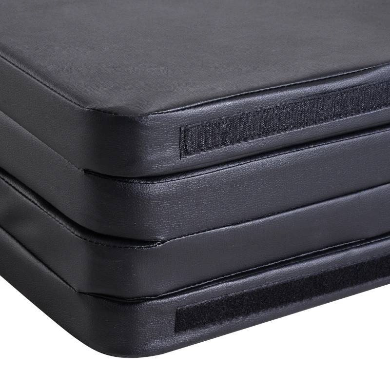 HOMCOM Esteira de Dança de Poste Esteira de Almofada Esteira da Dança Na Barra de Formação de Dobramento da Segurança 5 cm Ф150x5