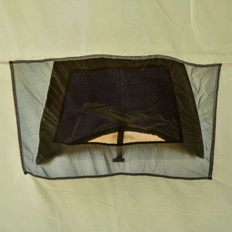 Outsunny Tenda Impermeável para 5 Pessoas 2000mm com 4 Janelas vestíbulo e 2 Salas para Acampamento 580x260x200 cm Verde
