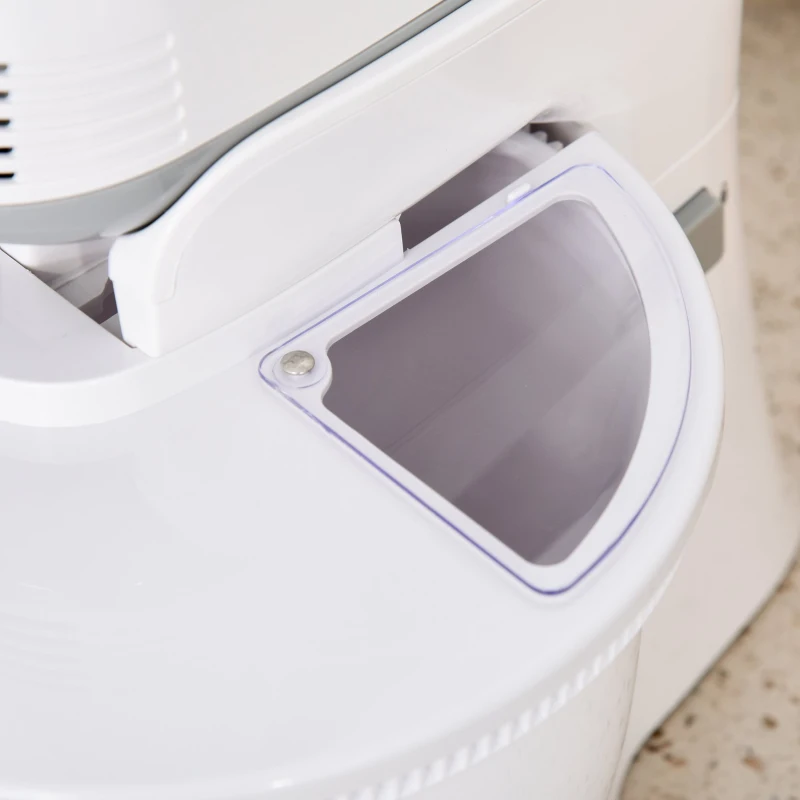 HOMCOM Batedeira de Pastelaria Profissional Multifuncional Robô de Cozinha 3.4 litros com 6 velocidades Inclui 3 cabeças 300 W de aço inoxidável branco