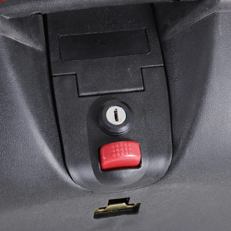 HOMCOM Baú para Motocicleta 44L Porta Malas de Motocicleta com Chaves Kit Montagem 54x41x28cm Preto