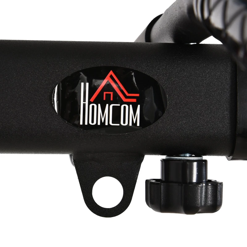 HOMCOM Barra de Elevações para Parede Treinamento Muscular Pull Up para Casa Carga Máxima 150kg 93,5x65x17 cm Preto