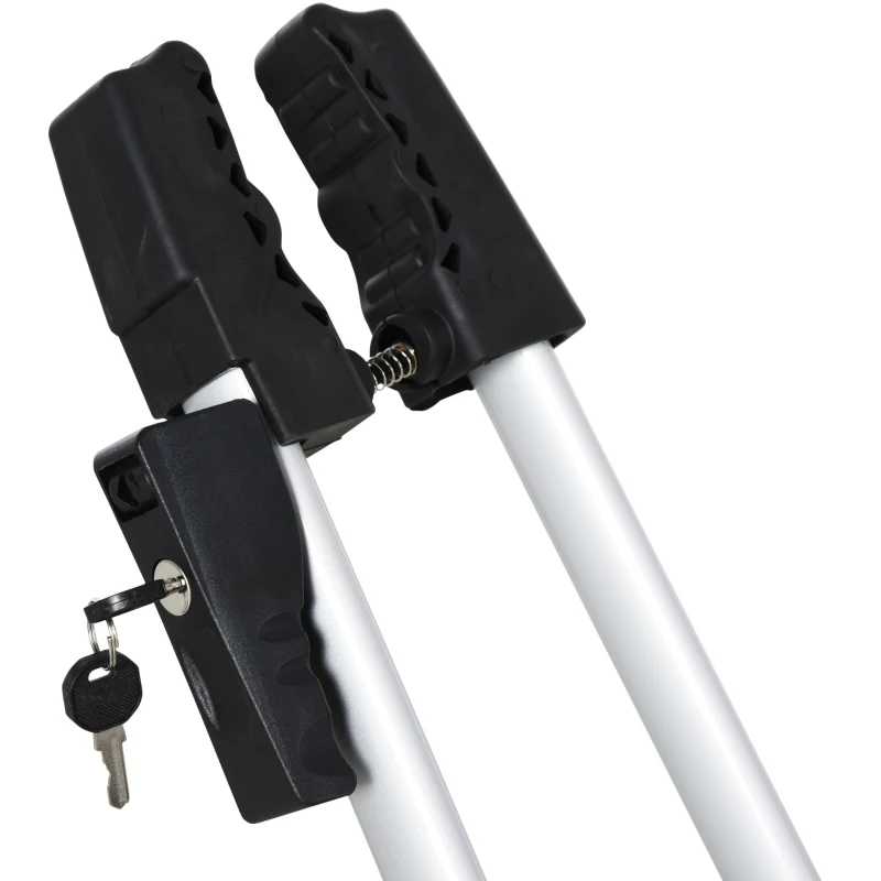 HOMCOM Portador de bicicleta do telhado Para carro com ajustável de 0-180 graus 132x21x66 cm