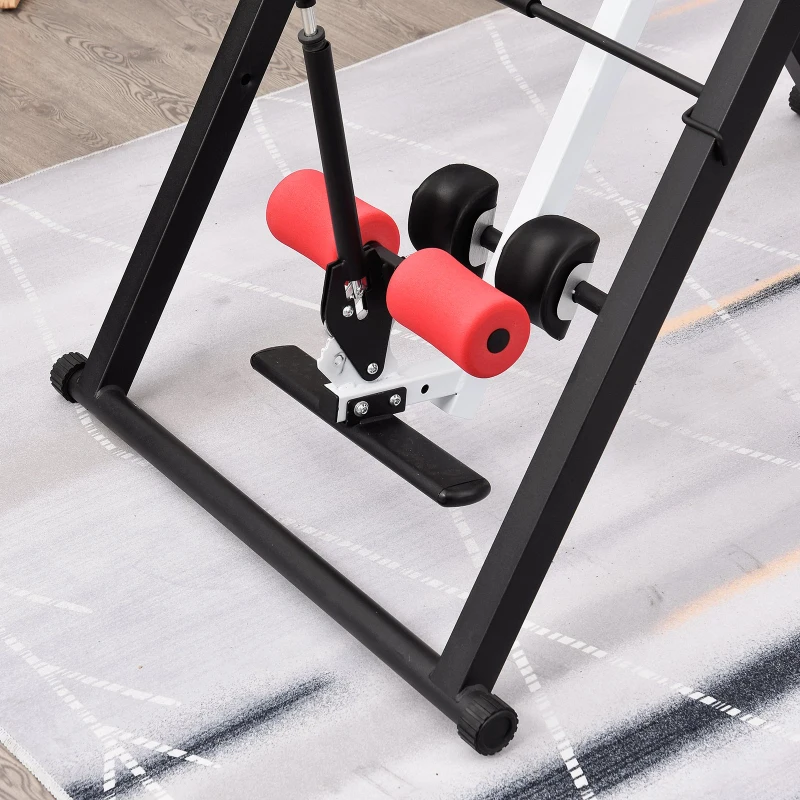 HOMCOM Mesa de Inversão Dobrável com Cintura Acolchoada e Cinto de Segurança Carga Máxima 150 kg