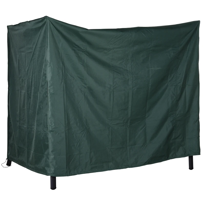 Outsunny Capa para Móveis de Jardim Capa Protetora para Baloiços de Exterior com Zíper 177x114x152cm Verde