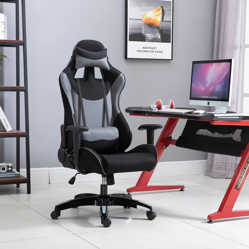 Vinsetto Poltrona de escritório  Cadeira de mesa executiva giratória reclinável 64x70x120-127cm PU