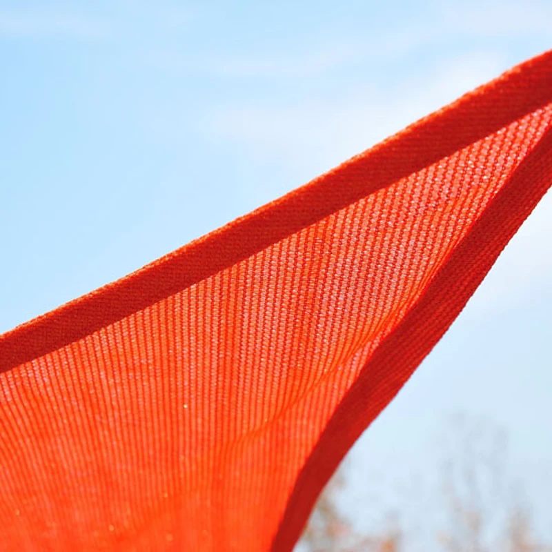 Toldo Vela 5x5x5m Triângulo Cor Vermelho  Parasol Terraço Jardim Camping