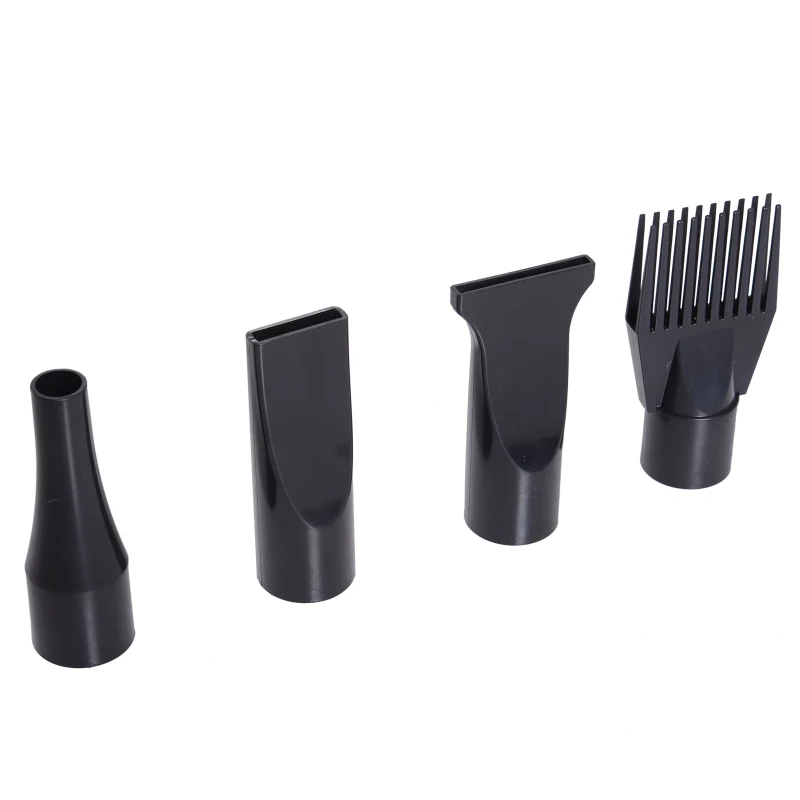 PawHut Secador de Cabelo para Cão de Estimação Gato Profissional Secador de Cabelo Aquecedor 2400 W Tubo Flexível Silencioso 4 Boquilhas