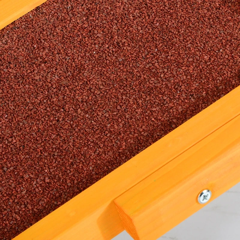 Pawhut Rampa Agility para Cães Rampa de Treinamento para Animais de Estimação Antiderrapante Máx. 50Kg 180x30x30 cm Multicor