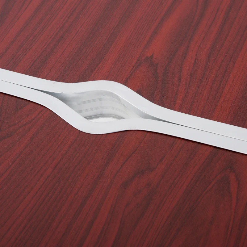 Outsunny Mesa Mala de Alumínio com 4 tamboretes dobrável portátil Altura Ajustável para Acampamento 120x60x69cm Marrom e Vermelho