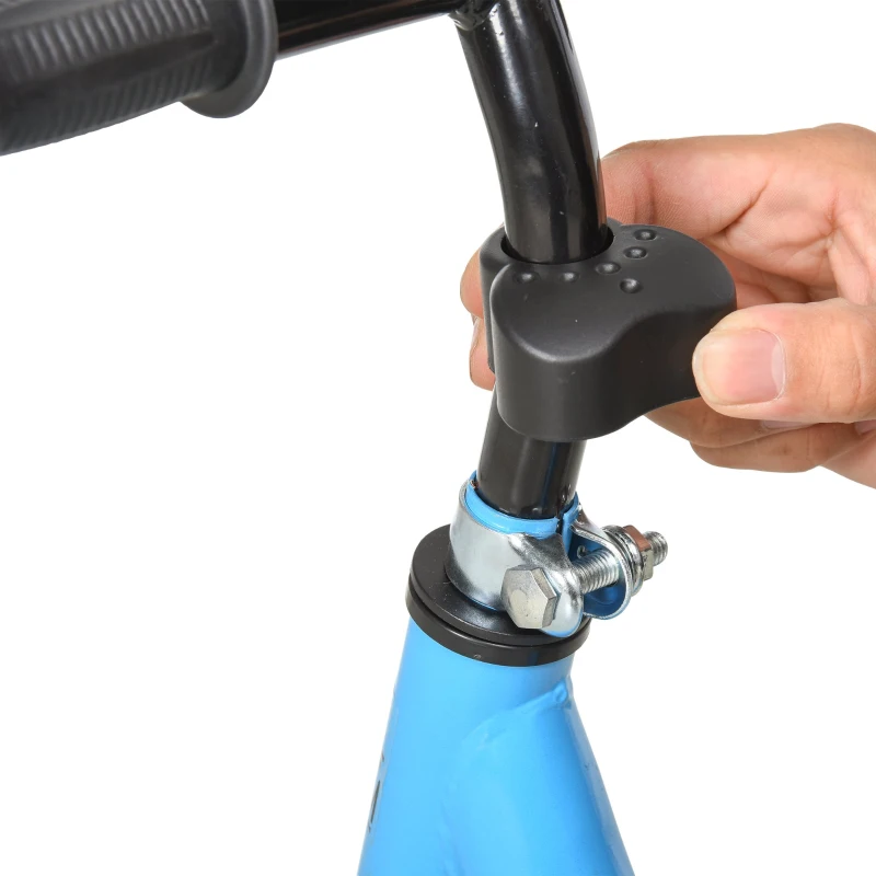 HOMCOM Bicicleta sem Pedais Infantil Altura Ajustável para Principiantes acima de 3 Anos com Rodas com Relevo Bicicleta de Equilíbrio 71x32x56cm Azul