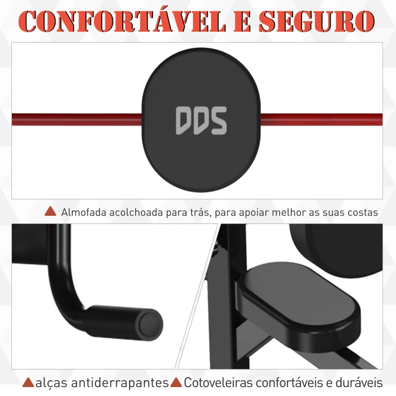 HOMCOM Barra de Dominadas Aço ajustável em altura 94x80,5x180-230 cm Preto
