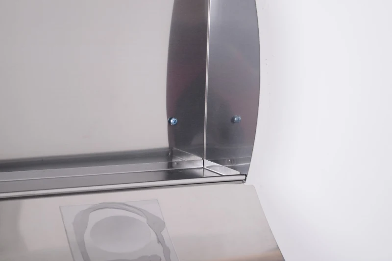 HomCom Caixa de Correio para Casa exterior Cartas e jornais - Cor Prateada- Aço inoxidável - 31x11,5x40,5cm