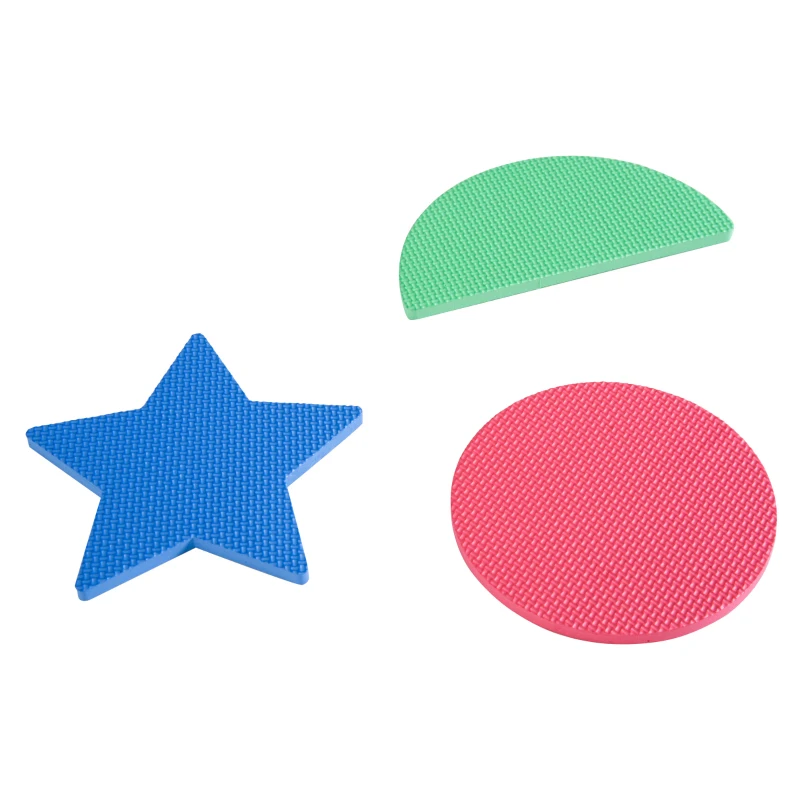 HOMCOM 48 peças Tapete Puzzle para Crianças 31x31x1cm com 26 letras números e tipos de figuras geométricas Tapete macio 4.32㎡ Multicor