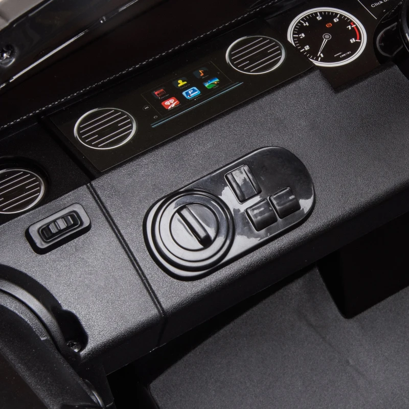 HOMCOM Carro Elétrico para Crianças de 3-6 Anos com Licença de  Land Rover Controle Remoto 102,5x69x55,4 cm Preto