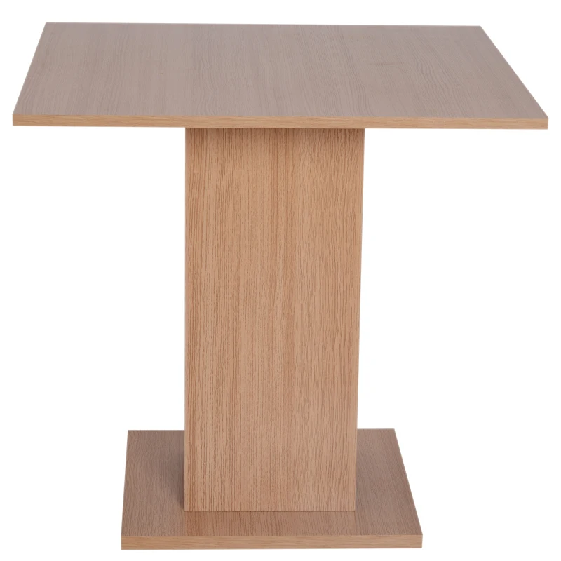 HOMCOM Mesa de Cozinha Mesa de Jantar Mesa Multifuncional Auxiliar 80x80x76.5cm Madeira