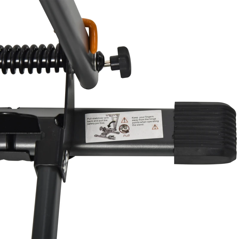 HOMCOM Suporte de bicicleta dobrável com roda inferior a 5,5 cm Dobrável 39x35x45.5