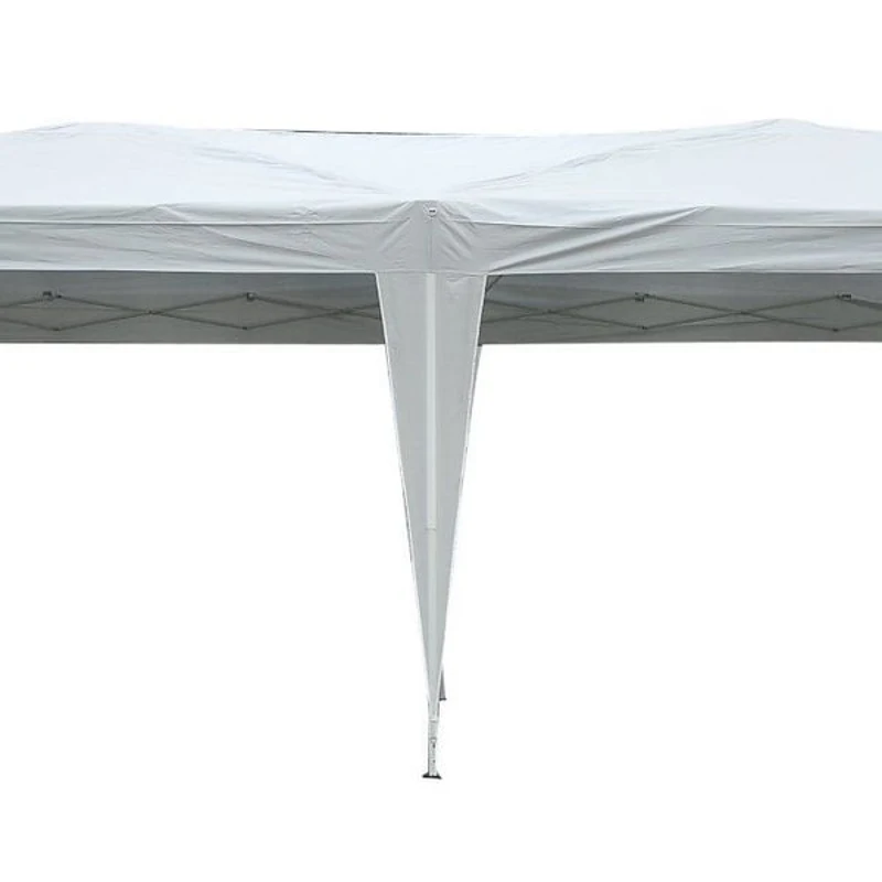 Outsunny Pérgola para Jardim 6x3m Dobrável Bolsa de Transporte Tela Oxford Aço Branco