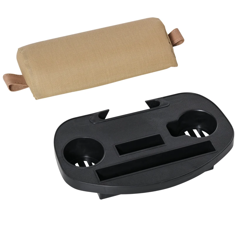 Outsunny Espreguiçadeira de balanço de jardim dobrável reclinável com toldo de proteção solar Estrutura de aço 120x67x102 cm Bege escuro