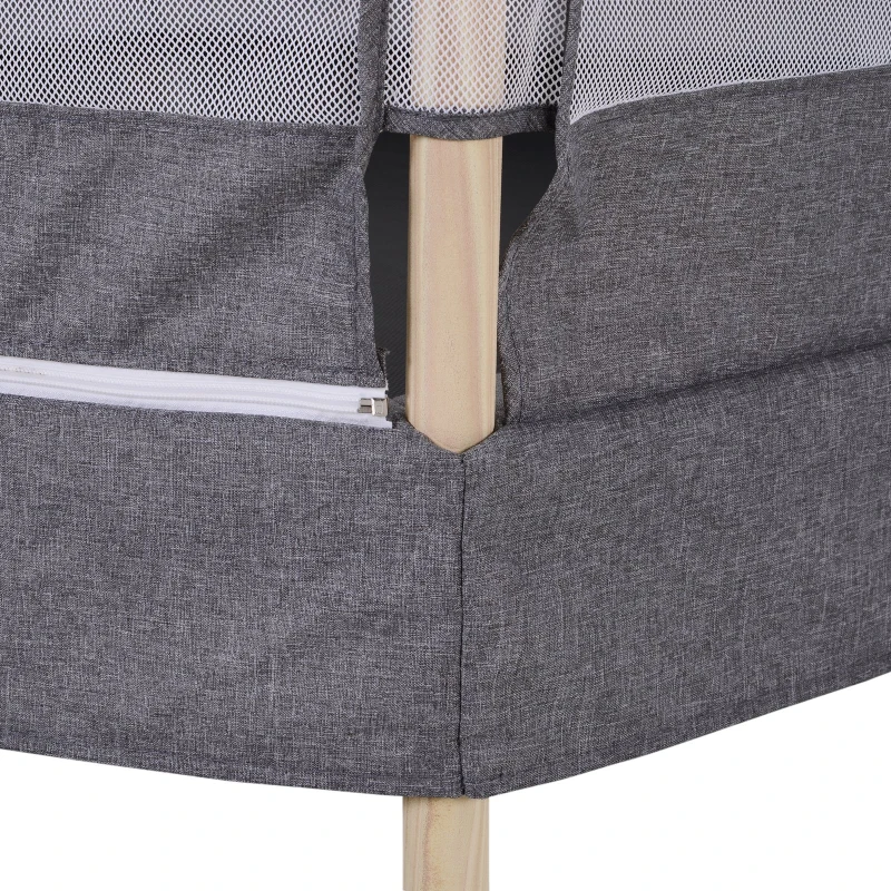 HOMCOM Trampolim para Crianças acima de 3 Anos Trampolim Infantil com Rede de Segurança Carga Máxima 80kg 126x109x98cm Cinza