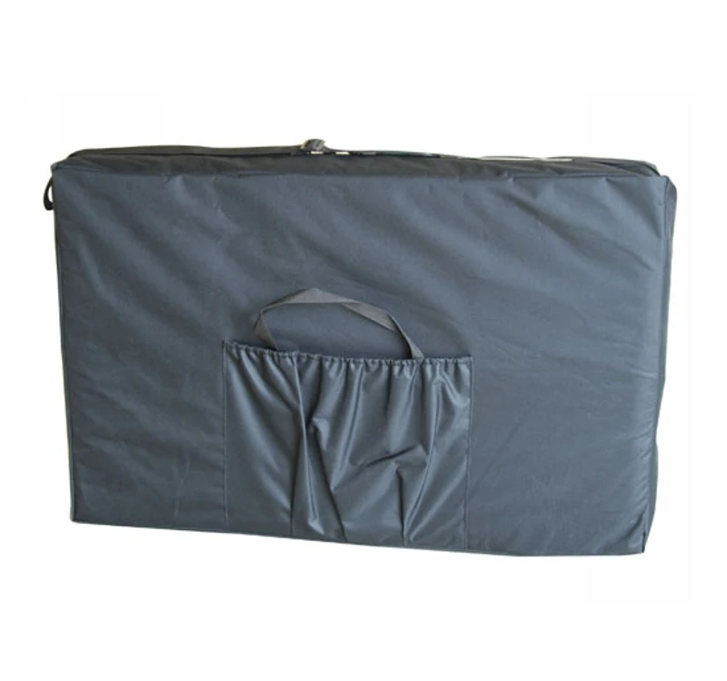HOMCOM Marquesa de Massagem Dobrável e Portátil com Altura Ajustável e Apoio para a Cabeça 180x60x62-82 cm Laranja e Preto