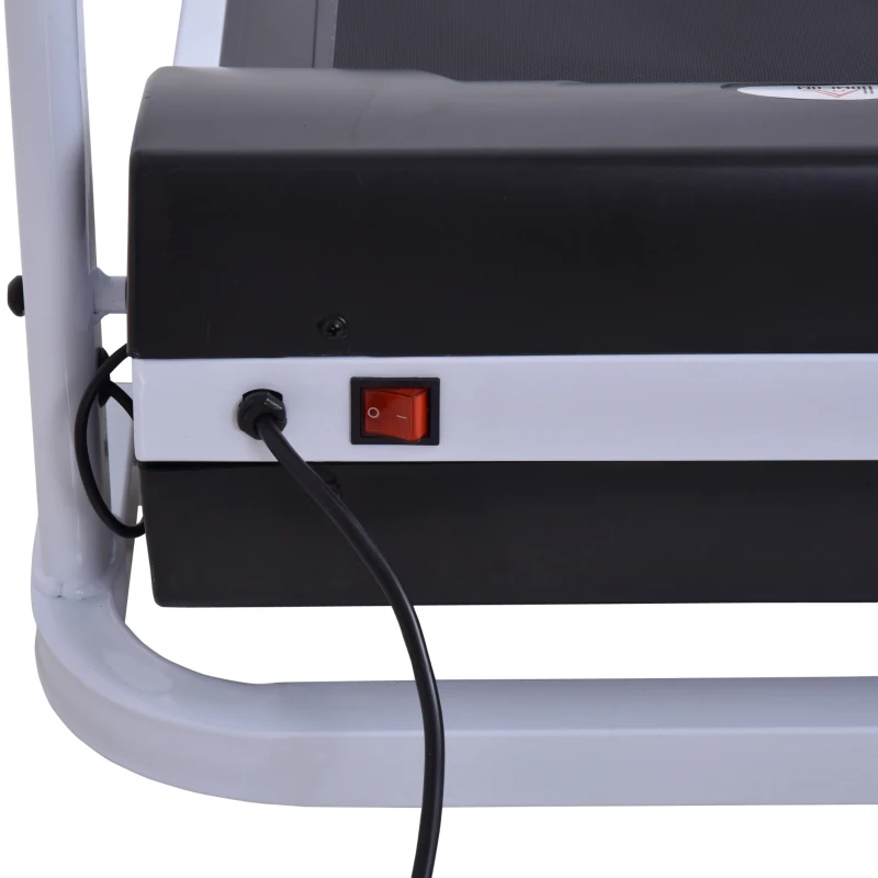 HOMCOM Esteira elétrica dobrável com 9 programas Tela LCD motorizada Velocidade de inclinação ajustável 1-6 km / h 60x133x117 cm Preto