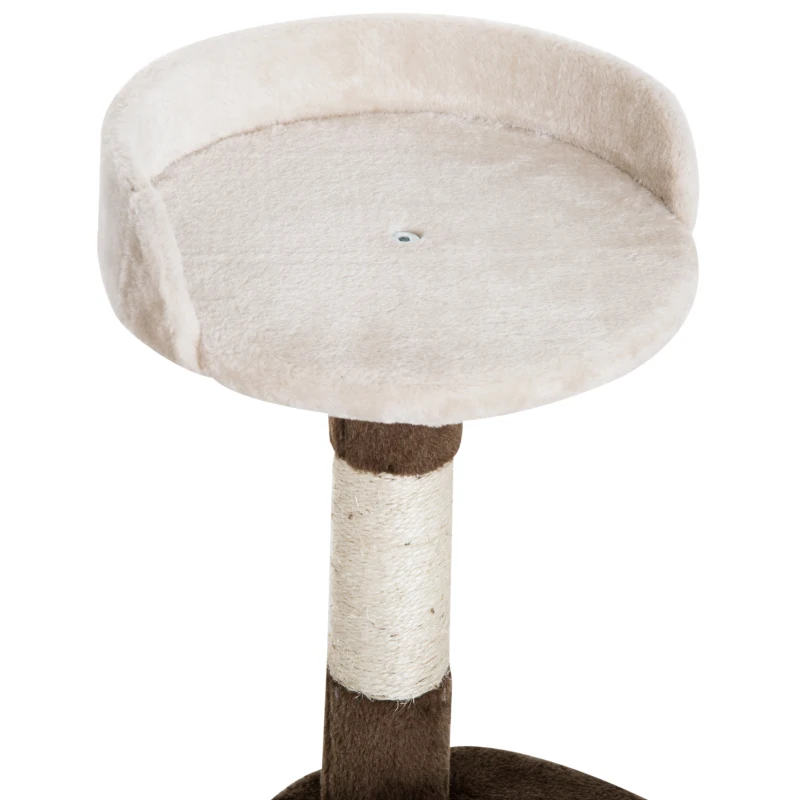 PawHut Árvore para gatos com Plataformas coberto de pelucia Sisal 48,5x48x69 cm