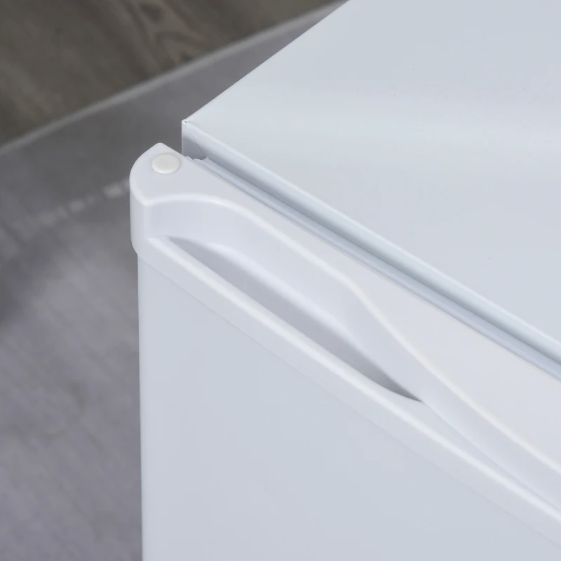 HOMCOM  Minigeladeira 50 L Prateleira removível Ajustável   LED Ruído Mínimo Eficiência energética A 43 x 48 x 51cm Branco