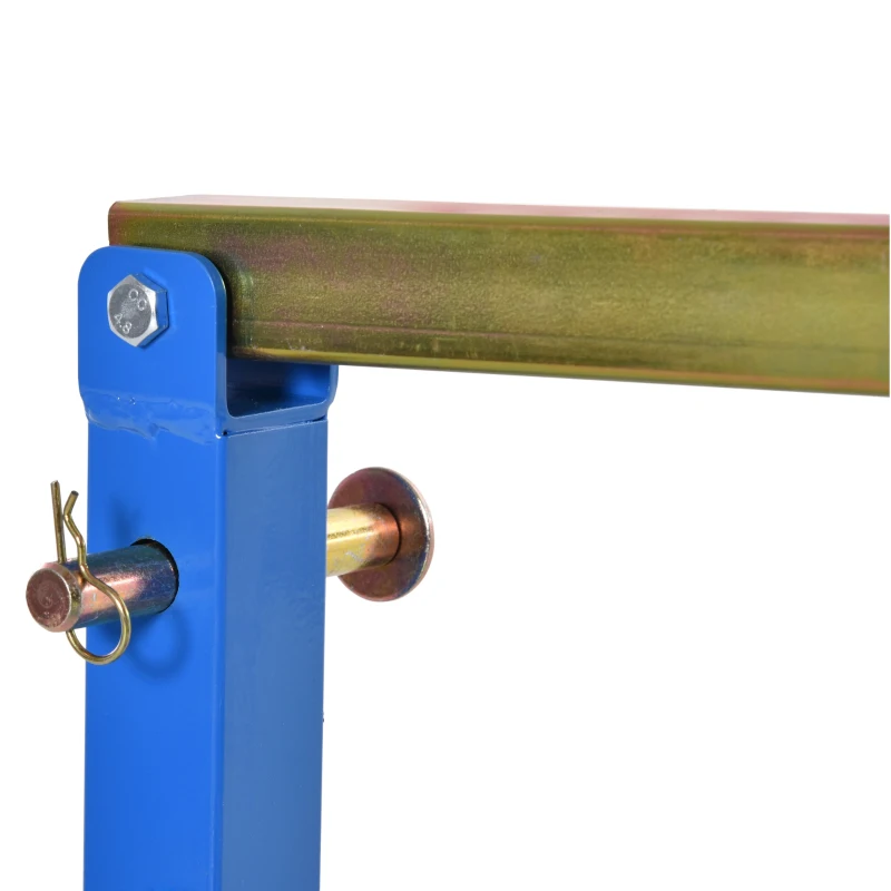 DURHAND Trocador de Pneus de 16-24”com Alavanca Ajustável Ferramenta Portátil de Aço para Montagem e Desmontagem de Rodas de Motocicleta 75x64x78cm Azul