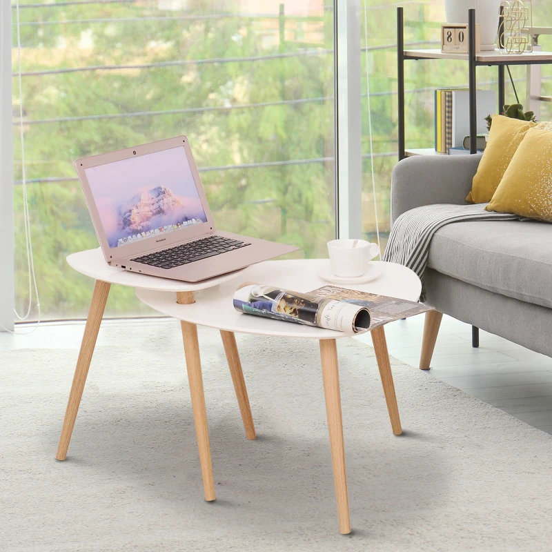 HOMCOM   Mesa de Jogo Auxiliar para Sala de estarOriginal 75.5x59.5x45.5 cm