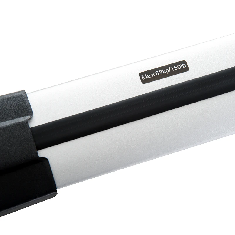 HomCom Conjunto de Barras de Tejadilho para Carro tipo Porta-Bagagens de Tejadilho de Alumínio com Fecho Adequado para 107,5-117cm