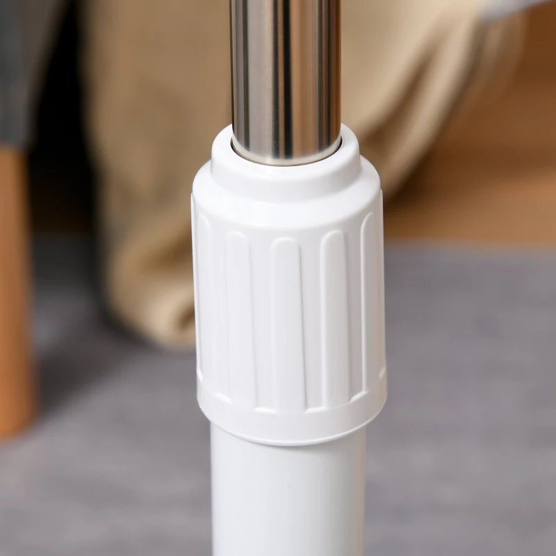 HOMCOM Ventilador de pedestal 40cm/16" com 3 modos e 3 velocidades Altura ajustável de 118-138cm Temporizador de oscilação 85° Branco