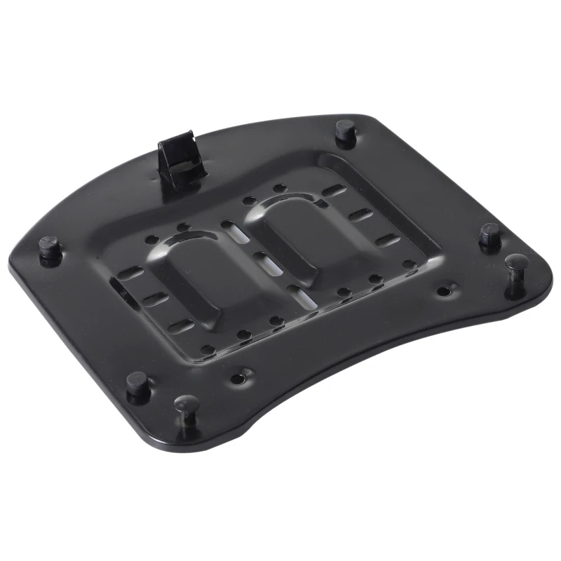 HOMCOM Baú para Motocicleta 44L Porta Malas de Motocicleta com Chaves Kit Montagem 54x41x28cm Preto