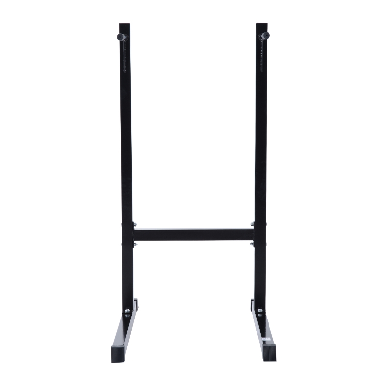HOMCOOM Estação Dip de Musculação Suporte para Treinar Peito Abdominais e Costas Carga Máx. 120kg 100x65x135cm Preto