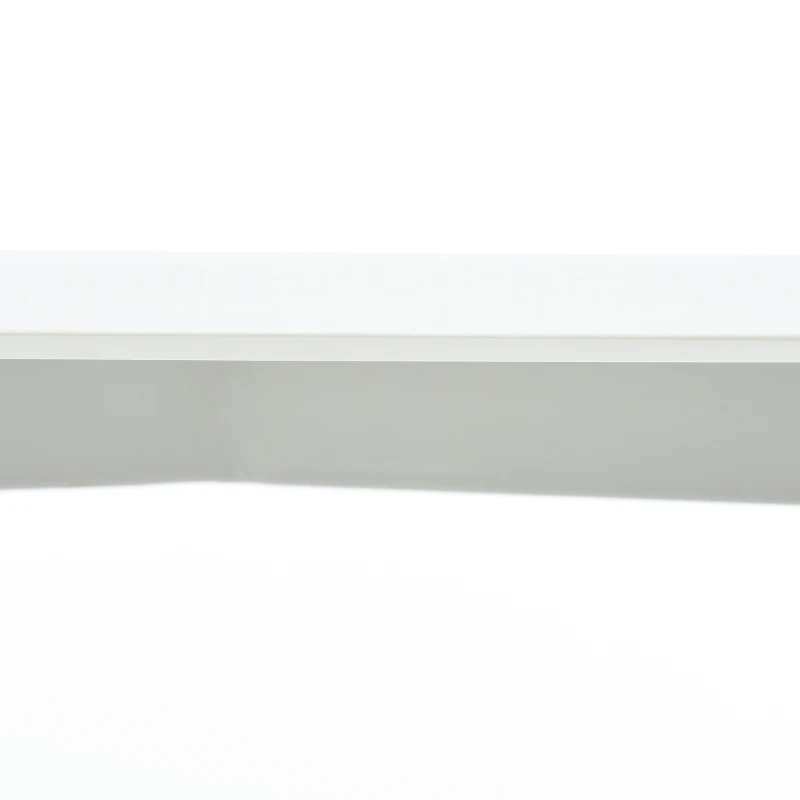 HOMCOM Mesa de Sala de Jantar Estilo Nórdico Mesa de Cozinha com Pés de Madeira de Faia Estrutura de Metal 120x60x75 cm Branco