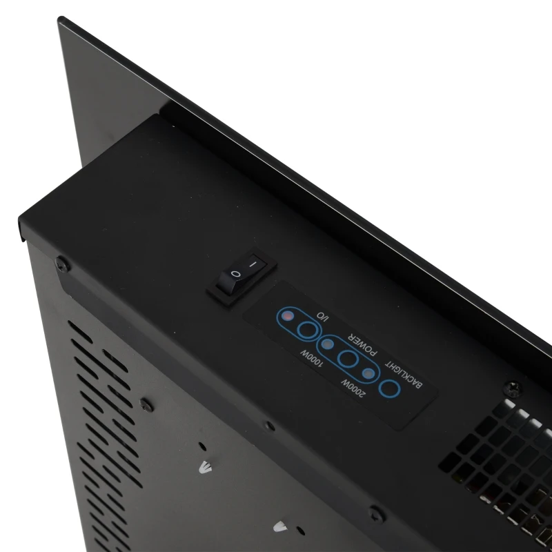 HOMCOM Lareira Eléctrica de Parede 1000/2000W Comando a Distância 90x9.5x56cm