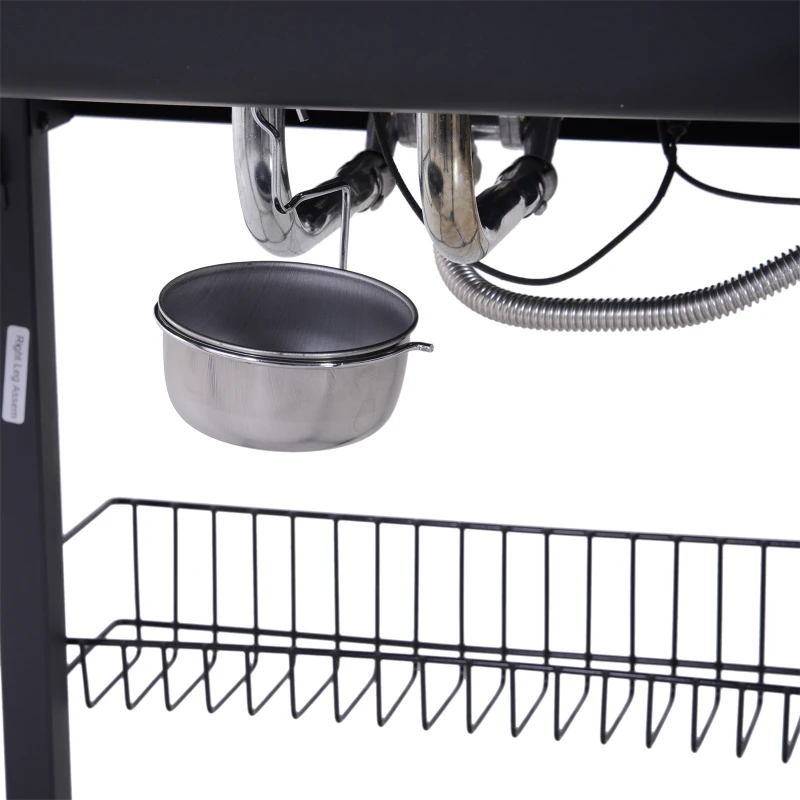 Outsunny Gas BBQ Picnic Camping Grill Churrasco para churrasco Queimador a Gás Exterior com 2 Queimadores Ajustáveis com Mesa Auxiliar e Rodas 5.5KW de Potência