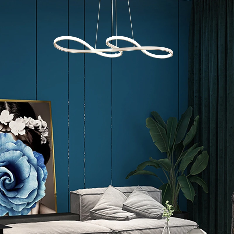 HOMCOM Candeeiro Suspenso de LED Moderno 70W Candeeiro de Teto com Altura Ajustável e Luz de 3 Cores 3000-6500K para Sala de Jantar Sala de Estar Dormitório 82x32x100cm Branco